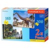 Puzzle 2 en 1 Dinosaurios 165 + 300 Piezas