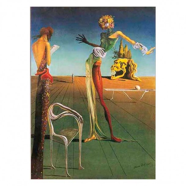 Puzzle 1000 Mujer con Cabeza de Rosas