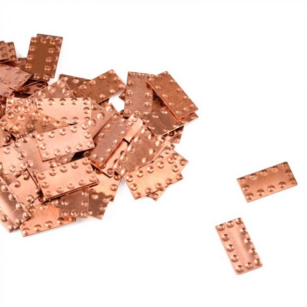 Placas de Cobre 6x12 mm (100 uds)