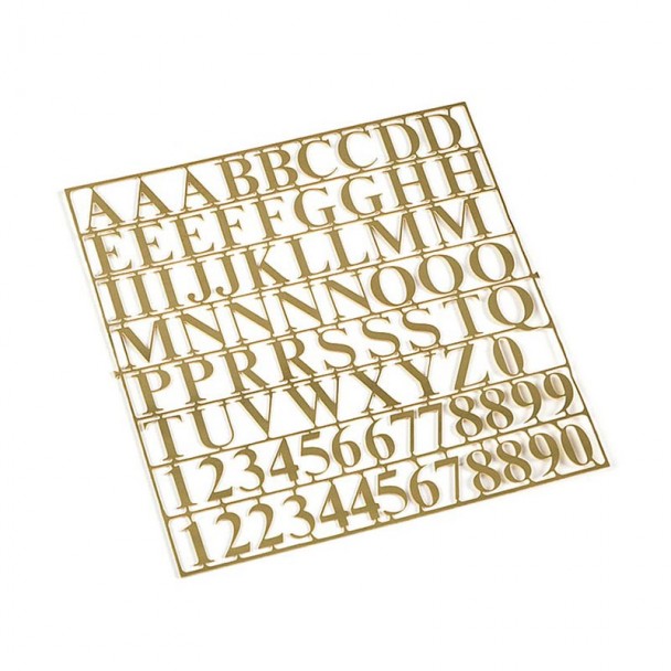 Letras y Números de Latón 10 mm