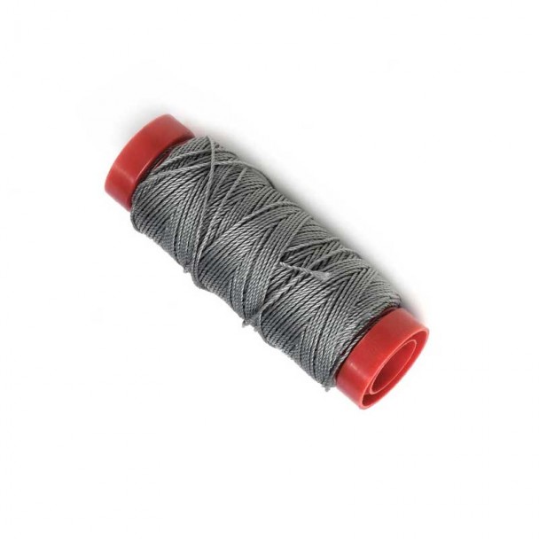 Hilo de Algodón Gris 0,6 mm (40 mts)