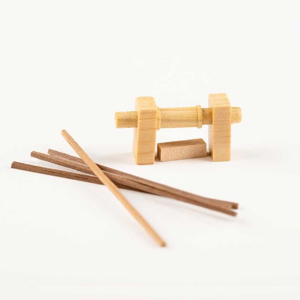 Cabrestante Horizontal 30 mm Madera de Boj