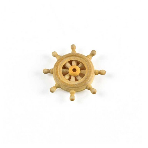 Rueda de Timón de Madera