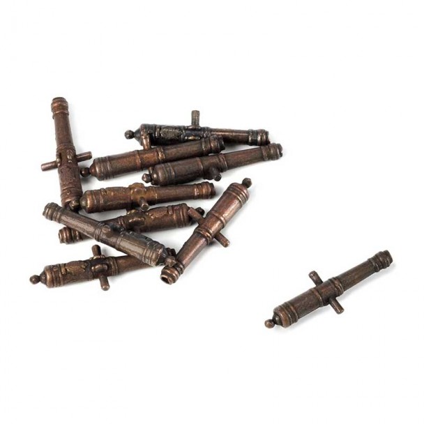 Cañón de Metal Decorado 20 mm (4 uds)