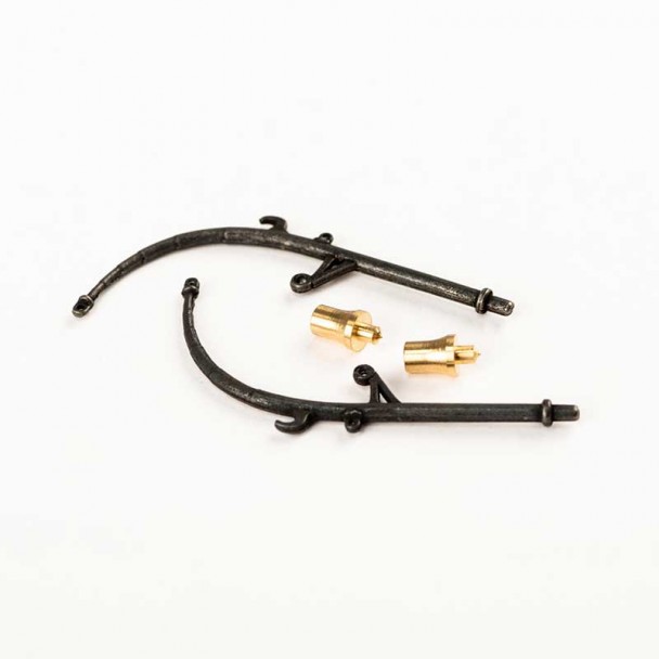 Pescante de Metal 45 mm (2 uds)