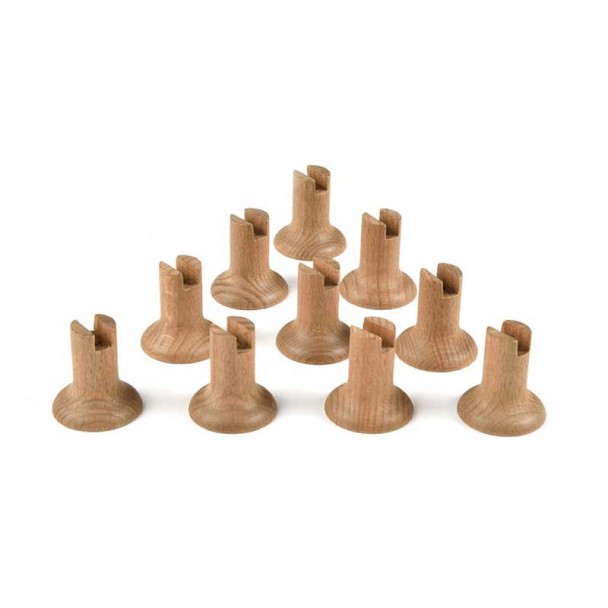 Soporte Pedestal de Madera 32 mm (2 uds)