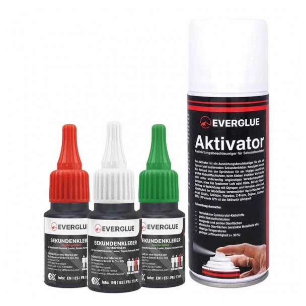 Pack Cianocrilatos + Spray Activador