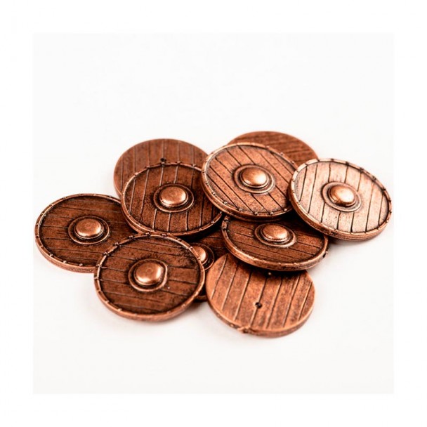 Escudos Barco Vikingo 20 mm (10 uds)
