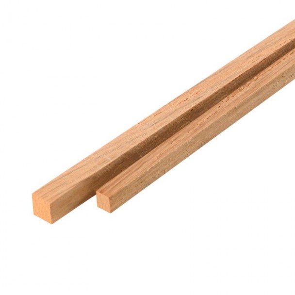 Listón Cuadrado de Roble 3 x 3 mm (10 uds)