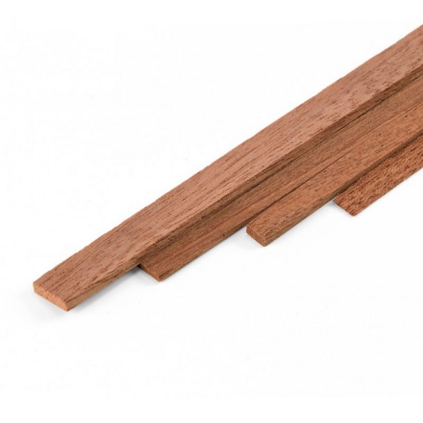 Listón de Caoba 1 x 4 mm (10 uds)